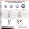 Service Caster 5 Inch Blue Poly Wheel Swivel 3/4 Inch Square Stem Caster Set Total Lock Brake SCC-SQTTL20S514-PPUB-BLUE-34-4 - alternate 5